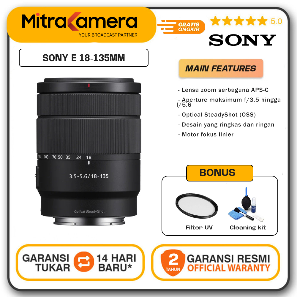 Lensa Sony E 18-135MM Lens
