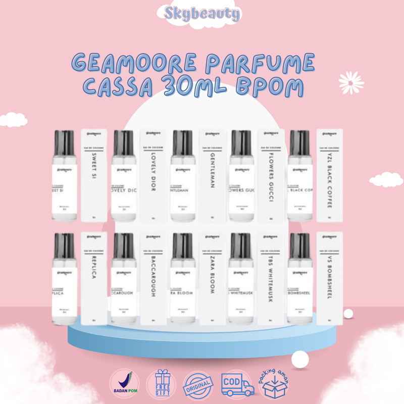 READY Parfum Geamoore Cassa 30 Ml kemasan Baru catur CASA 30ml Basicclub Blue Series 30ml - Parfum C