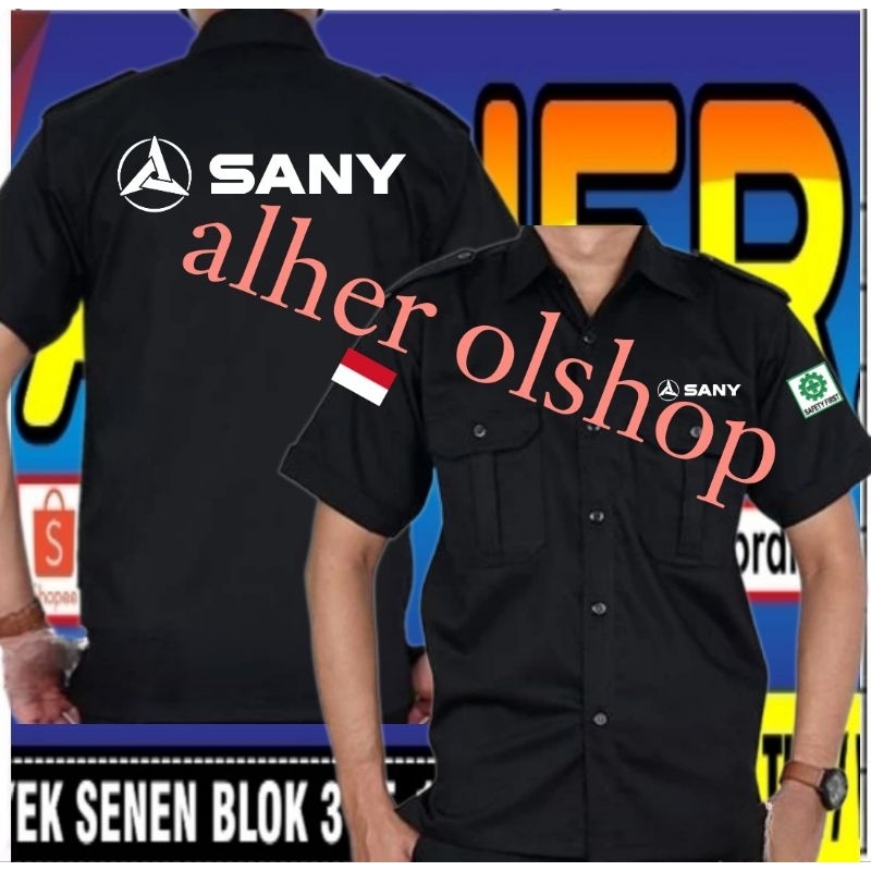 new kemeja Sany baju Sany seragam Sany Pdh Sany Pdl Sany kemeja kerja sany baju kerja sany seragam k