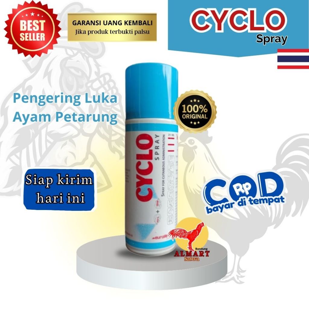 Cyclo Spray Impor Thailand Obat Luka Ayam