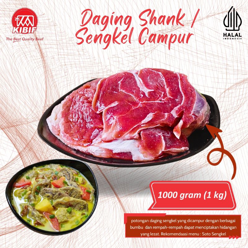 

Daging Shank Sengkel Campur 1kg