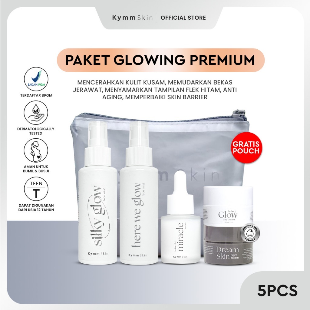 KYMM SKIN 5PCS Paket Lengkap Glowing