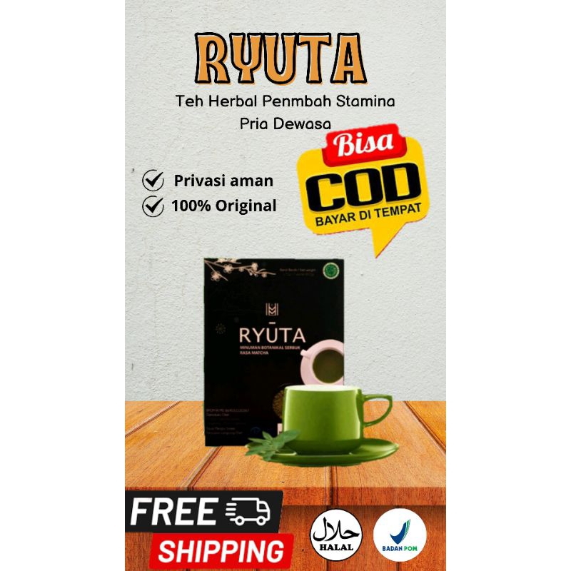 RYUTA teh herbal BPOM pununjang performa pria perkasa , beli disini PRIVASI aman