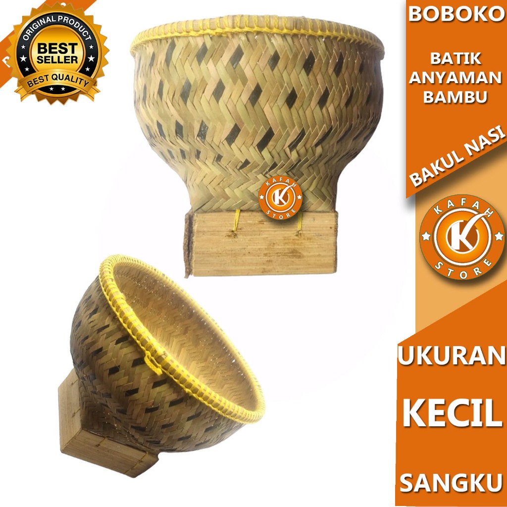 BOBOKO BAKUL NASI BATIK ANYAMAN BAMBU SONGKO kafah store