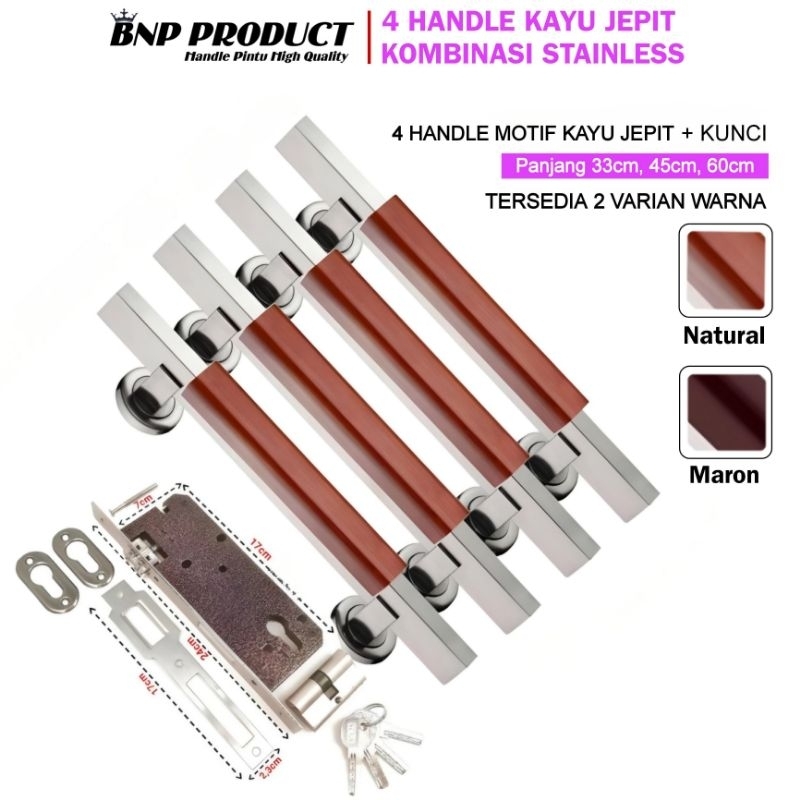 1 Set Handle Pintu Minimalis / Gagang Pintu / Tarikan Pintu Stainles Pegangan Pintu Mewah Handle Pin