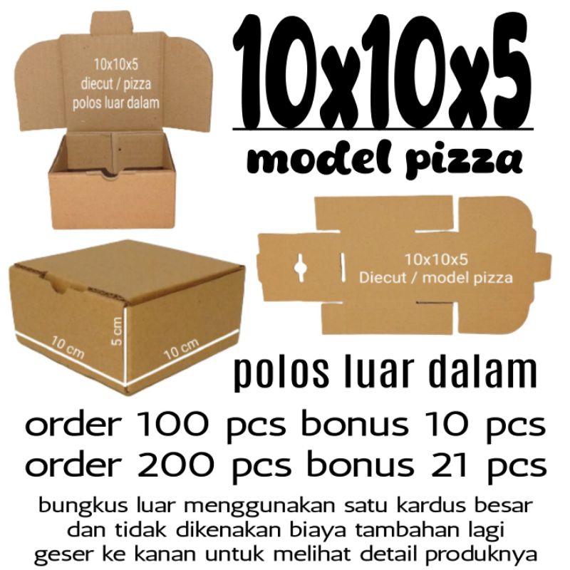 

Kardus 10x10x5 Model Pizza