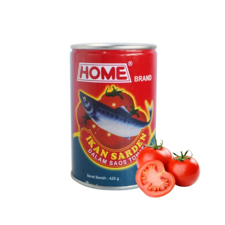 

HOME SARDEN SAUS TOMAT 155GR IKAN SARDEN KALENG/MAKANAN KALENG