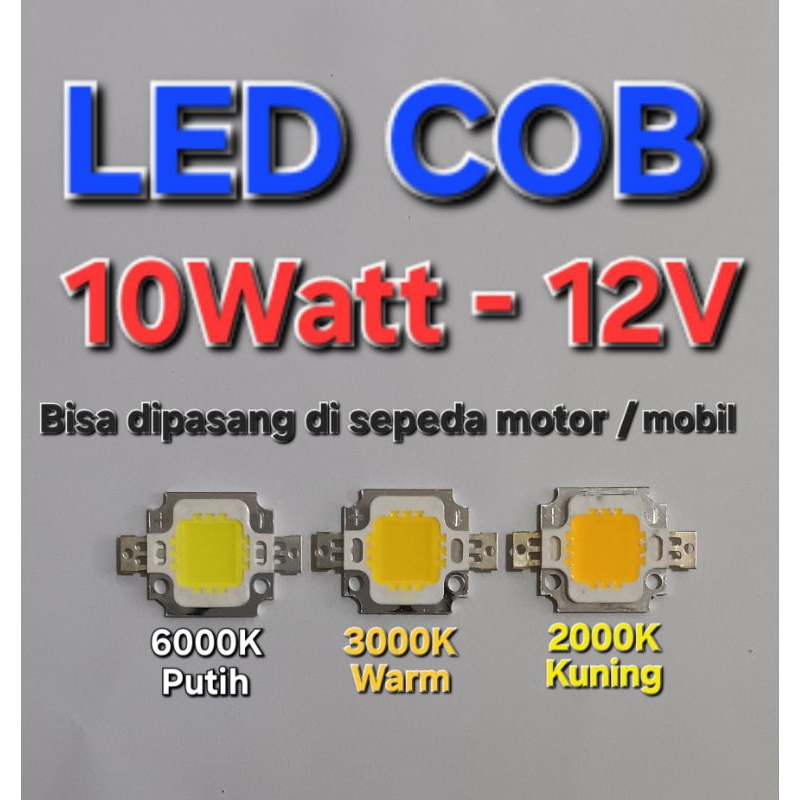 LED COB 10w - 12V DC