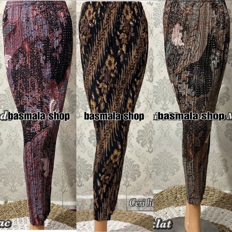 Terbaru ROK PLISKET BATIK  ROK PLISKET  BAWAHAN KEBAYA  ROK KEBAYA  ROK WISUDA  PAYA HIJAU