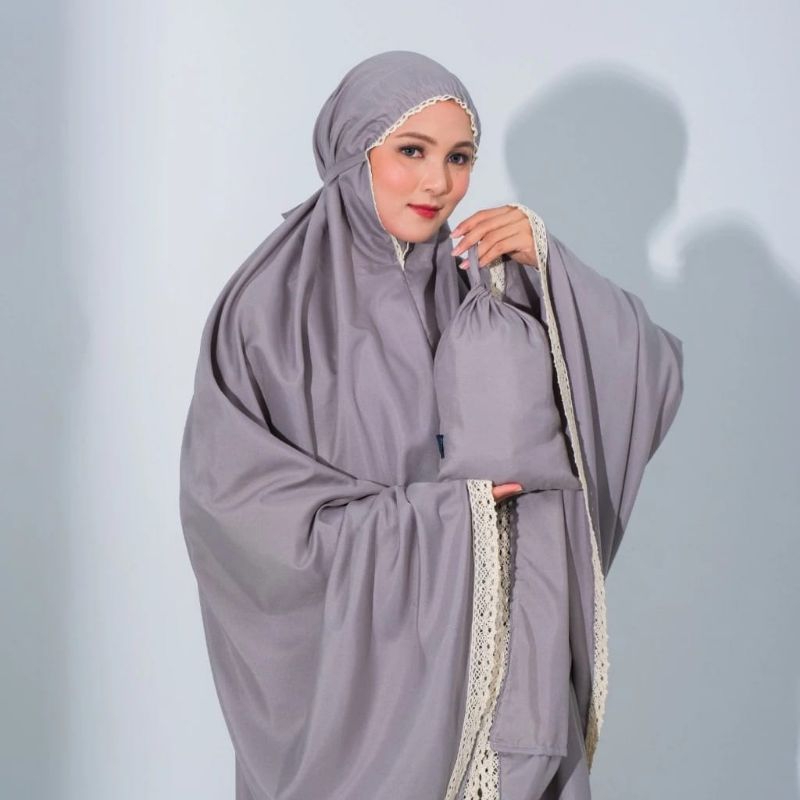 Zoya - Alesta Prayer | Mukena Zoya | Mukena Renda Putih | Mukena Polos Simpel