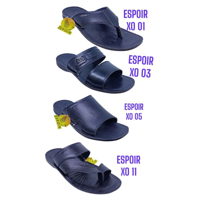 SANDAL KULIT PRIA CASUAL ESPOIR ORIGINAL BRAND MODEL TERBARU ESPOIR