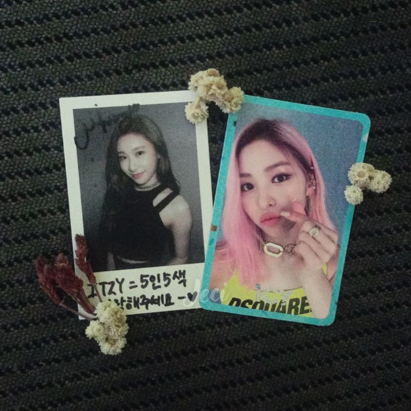 PHOTOCARD POLAROID OFFICIAL ITZY RYUJIN CHAERYEONG IT'Z ICY ALBUM POB