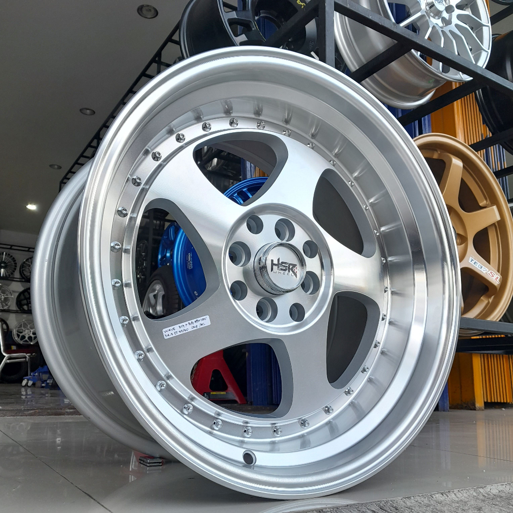 velg mobil celong ring 17 baut 4 pcd dobel 4x100/114.3 untuk yaris, kia rio, grand livina hsr wave r