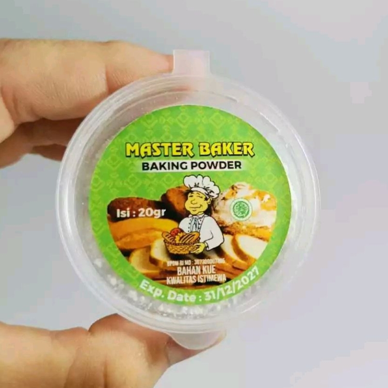 

Baking powder doble acting 20gr untuk kue dan bolu MASTER BAKER / pengembang kue double sachet kupu kupu hercules herkules