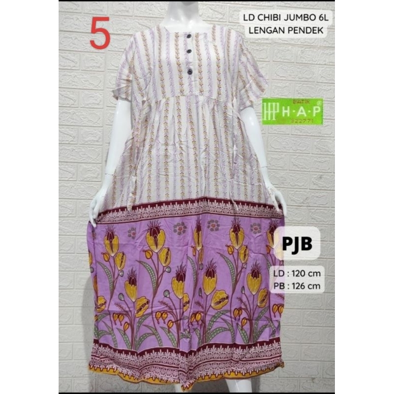 Daster Chibi Jumbo Lengan Pendek / Longdress HAP Jumbo