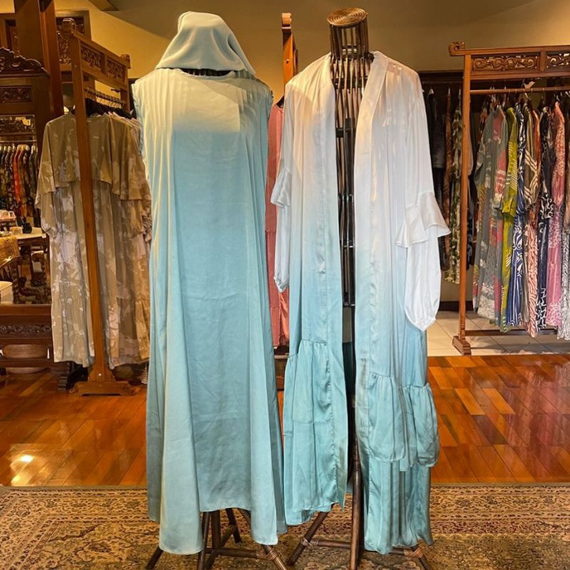 Bellina Set 3in1 ( Dress + Outer + Jilbab ) by Dian Pelangi LIMITED EDITION Setelan Busana Muslim Ga