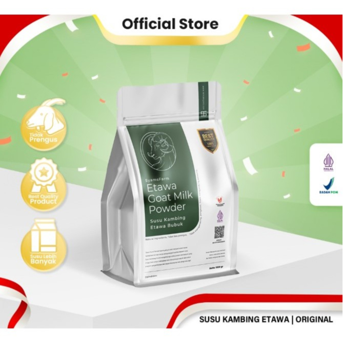 

PROMO !!! SyamsFarm Susu Kambing Etawa Bubuk Rasa Original Ternak Syams BPOM Halal Premium Platinum Goat Milk Powder Drink