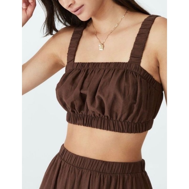 Crop top linen