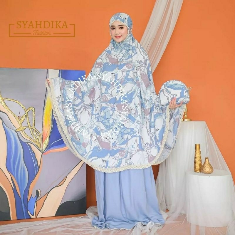 Mukena Rayon , Mukena 2 in 1 , Mukena Ponco , Syahdika Mukena