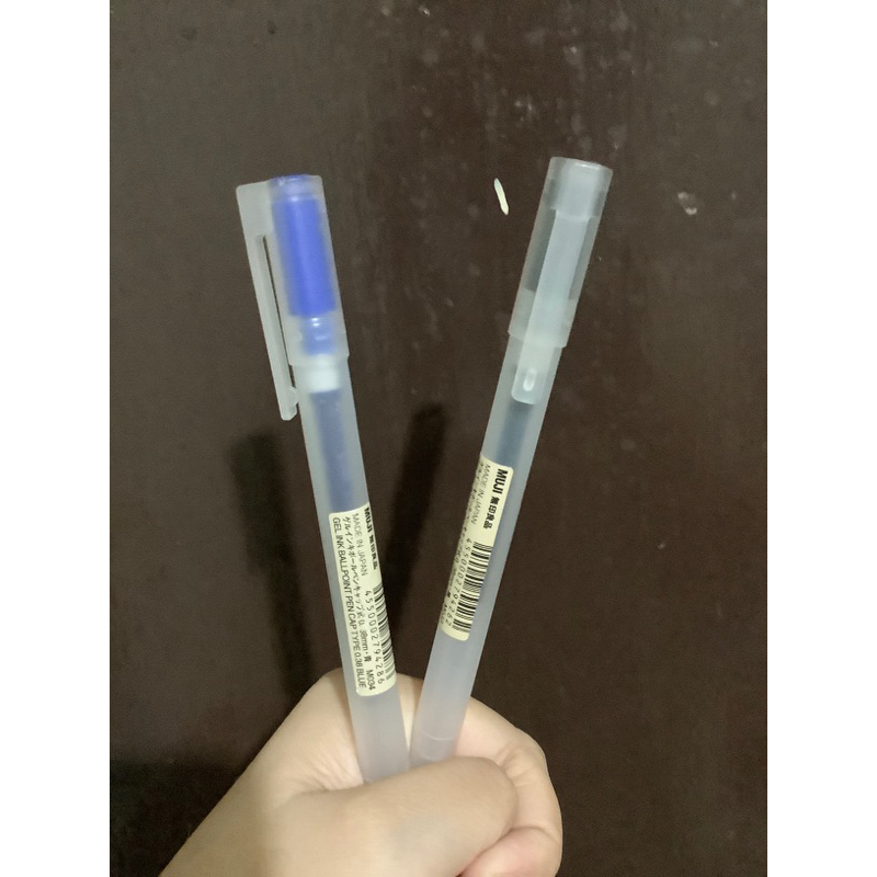 

[ORIGINAL] Muji Gel Pen 0.38 0,38 Pulpen Muji Lancip Hitam Biru
