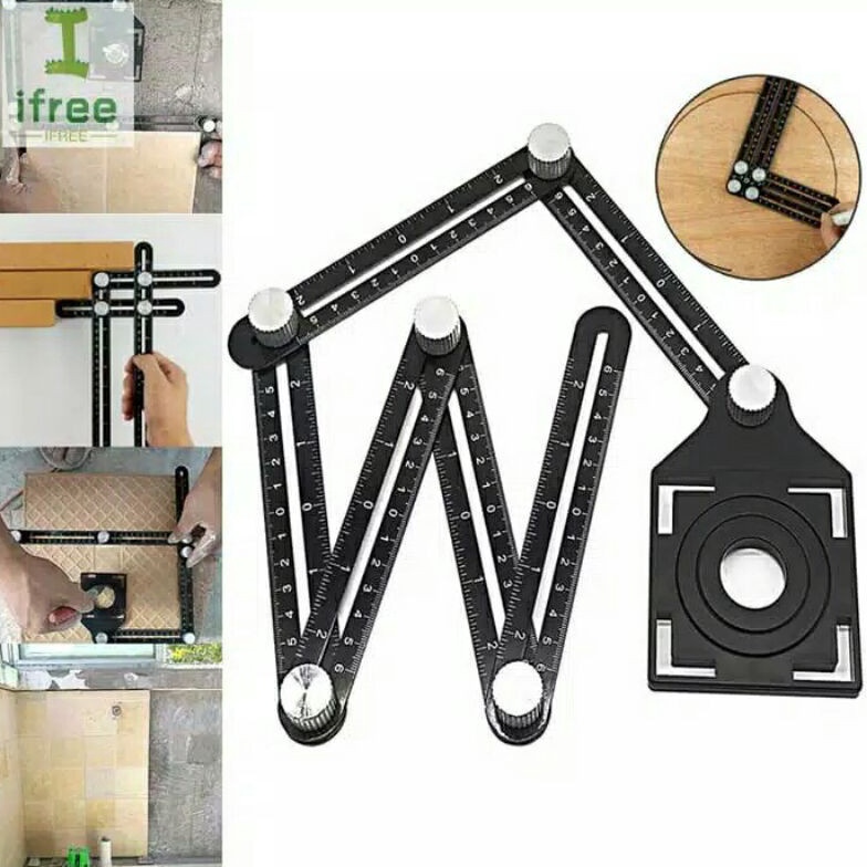 

el Keren Penggaris keramik multi fungsi 6 tekuk hole locator 6 fold bs ybayar ditempat ZVG