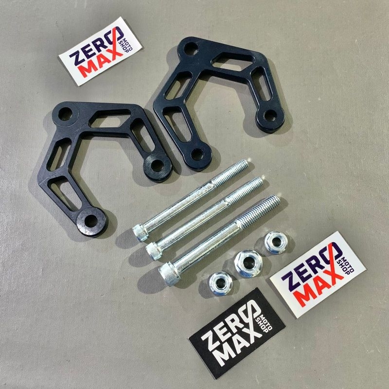 Bracket Breket Dudukan Mesin Engine Mounting Ninja RR ZX 150 RR 150RR ZX150 Hitam