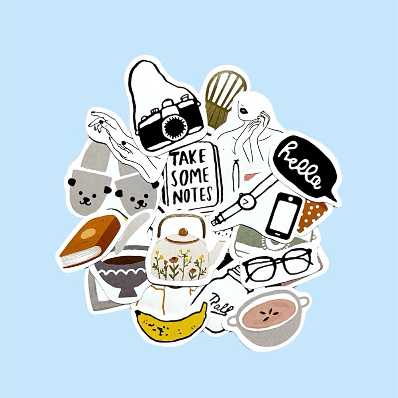 

10 pcs Sticker for Journaling (geser banyak variasi)