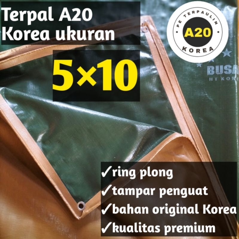 terpal A20 korea ukuran 5×10