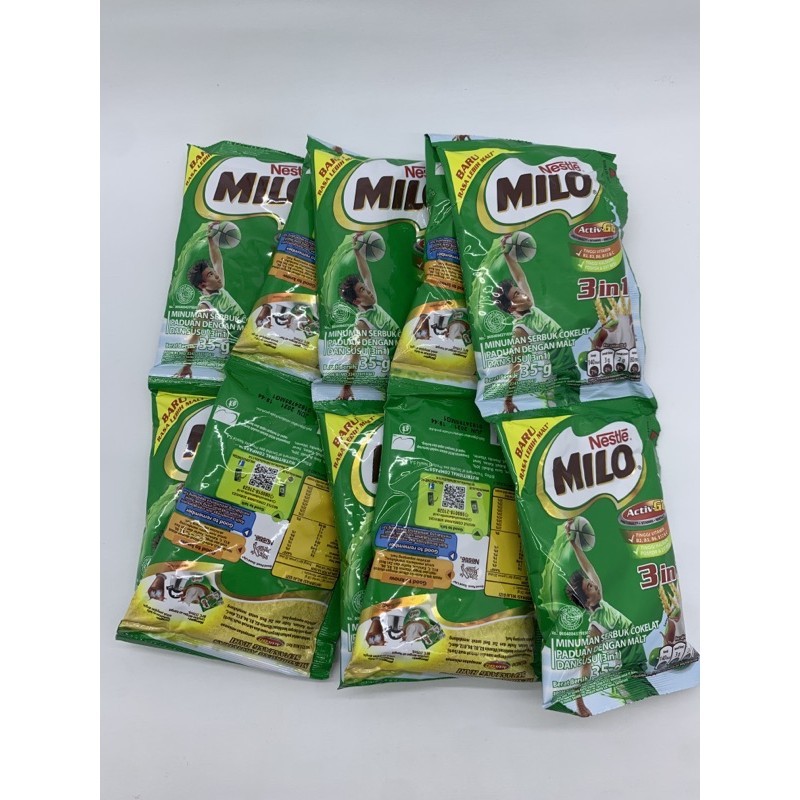 

Milo 3 In 1 Sachet 10 Pcs (1 Renceng)