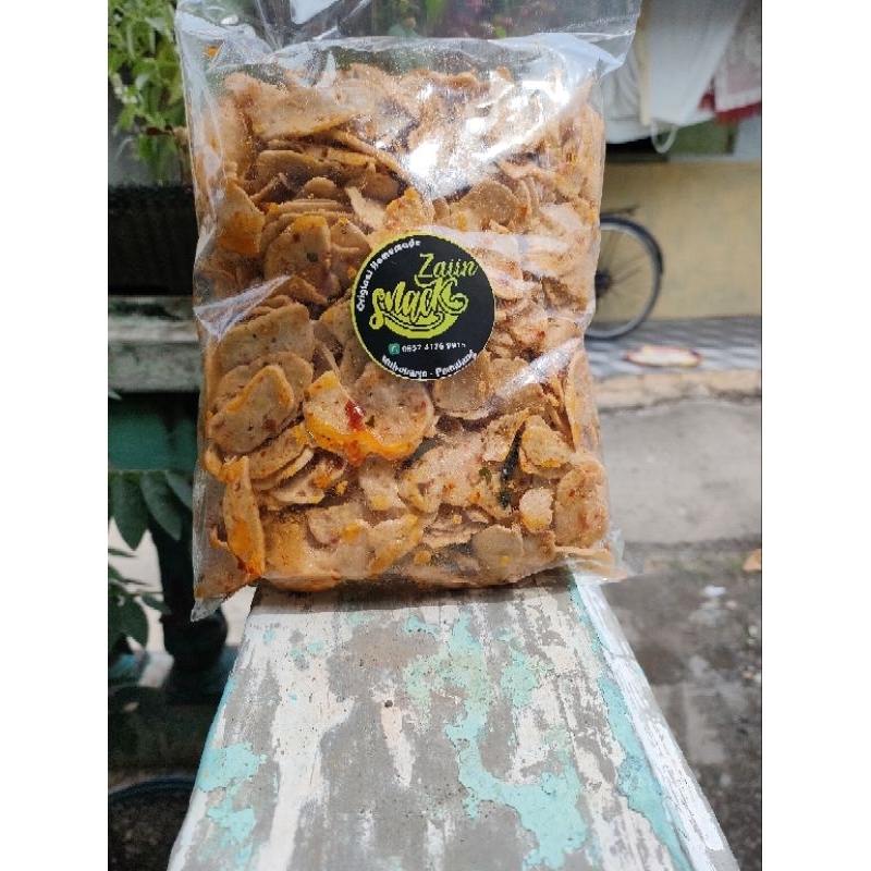 

Basreng pedas daun jeruk 500 gr