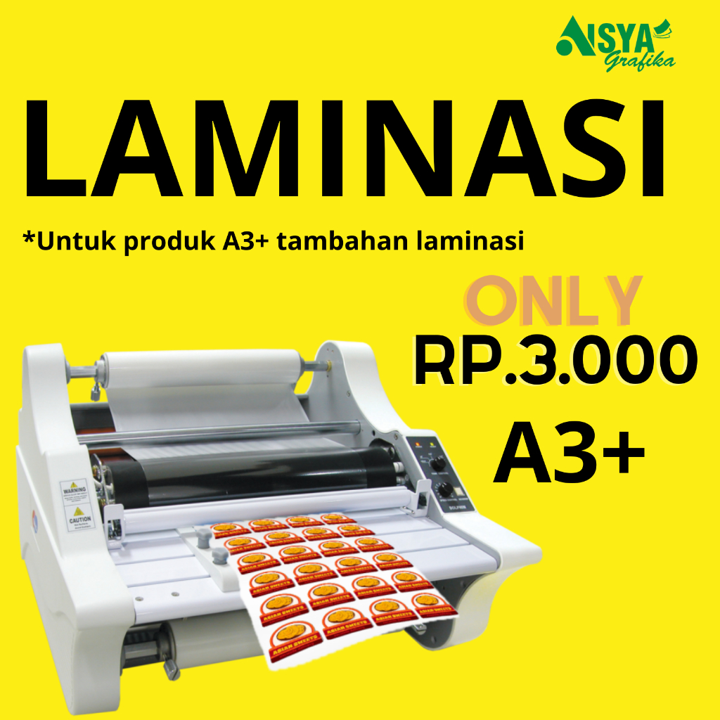 

LAMINASI KERTAS A3+ laminasi stiker/ laminasi art paper / art cartoon