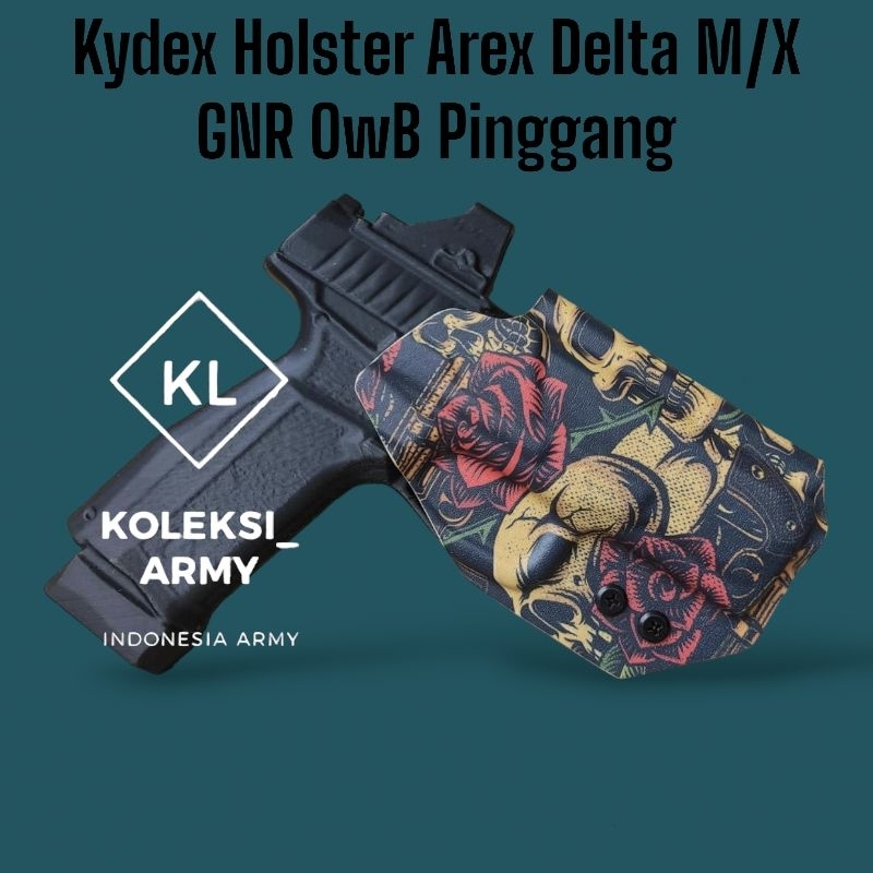 Kydex Holster Arex Delta M/X Ouick Draw Arex OWB Luar Pinggang