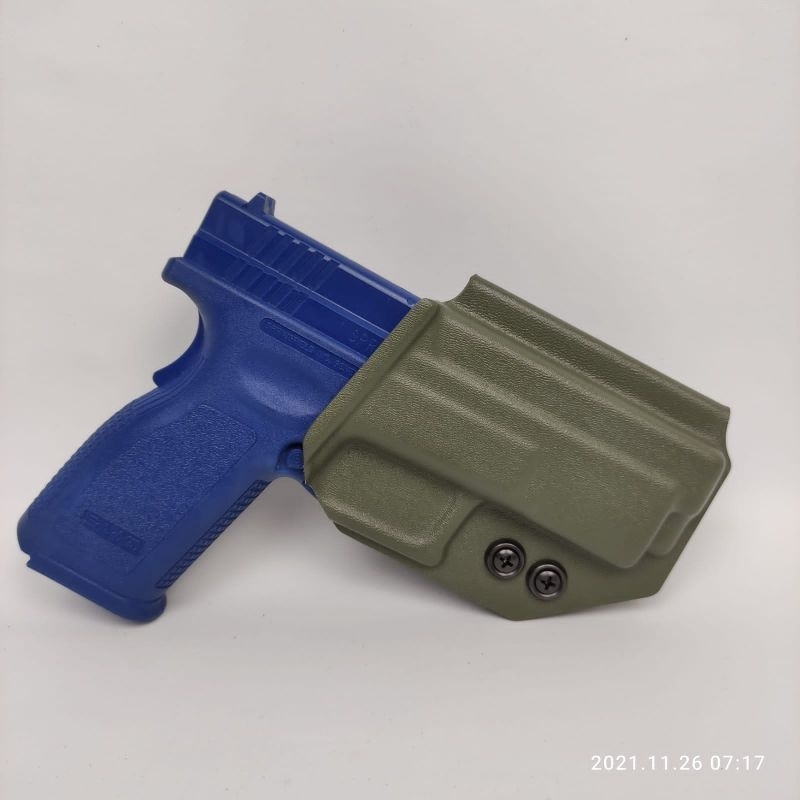 Holster Hs 9 Hijau Brimob Kydex USA Sarung HS Panjang OWB HS9 Besar