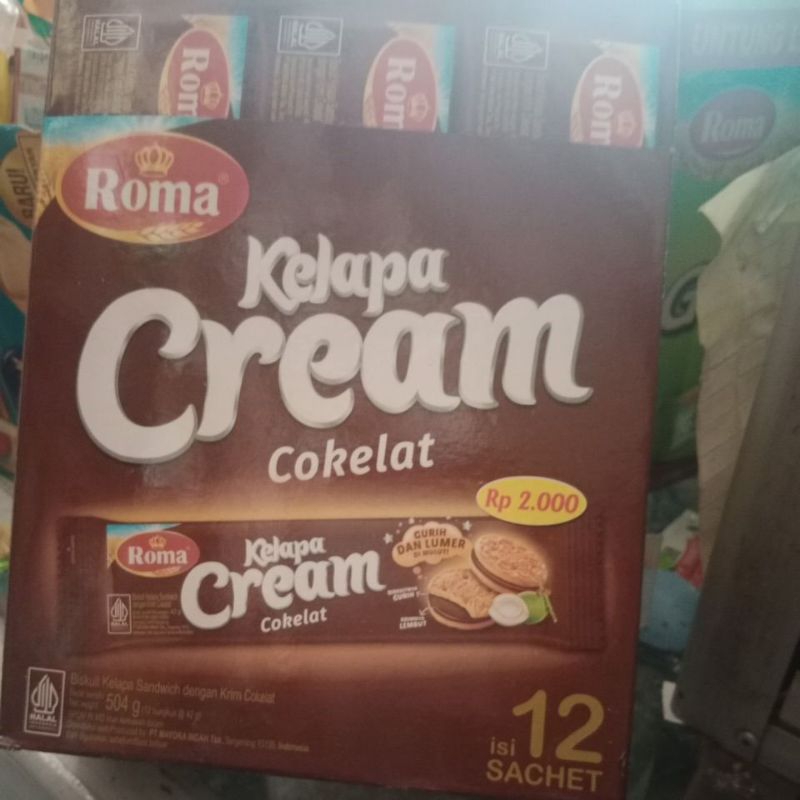 

kelapa cream coklat 1box