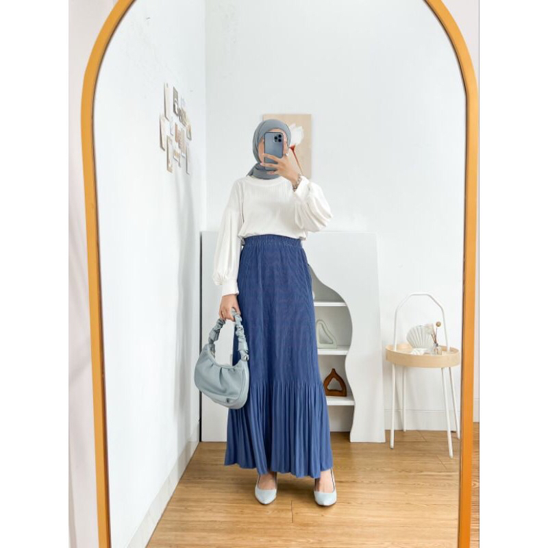 ROK PLISKET LIDI CABANG / ROK PLISKET VARIASI / ROK PLISKET JUMBO