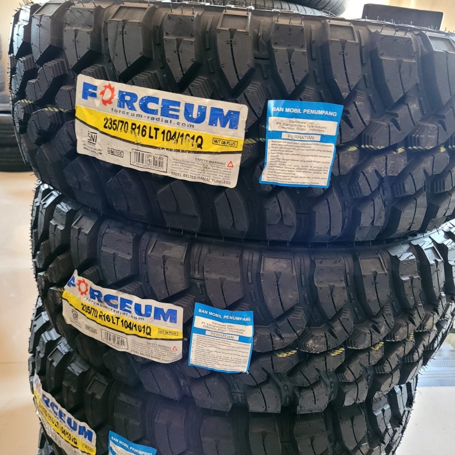 Ban Mobil Pacul Ban Merk Forceum M/T08 Ukuran 235 70 R16 Ban Offroad Tubles Berkualitas Panter Scudo