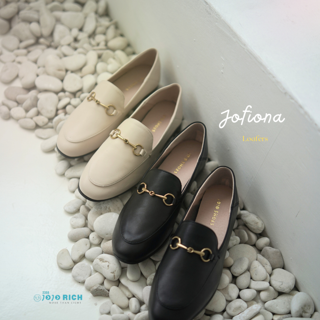 JR - JOFIONA Sepatu Loafers Flat Shoes Wanita Sepatu Kantor Kerja