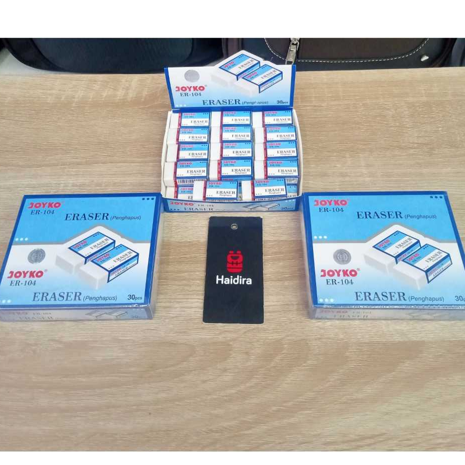 

Penghapus Joyko Er-104 Eraser Putih Ukuran Sedang