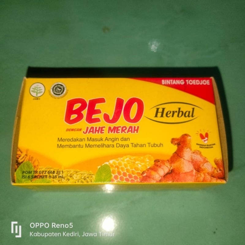 

Bejo Jahe Merah 1 box isi 6 Sachet