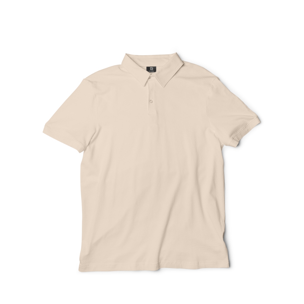 Kaos Polos Polo Coklat Susu Polo Shirt Pria | Kaos Kerah Pria Polo Shirt Milk Chocolate Lengan Pende
