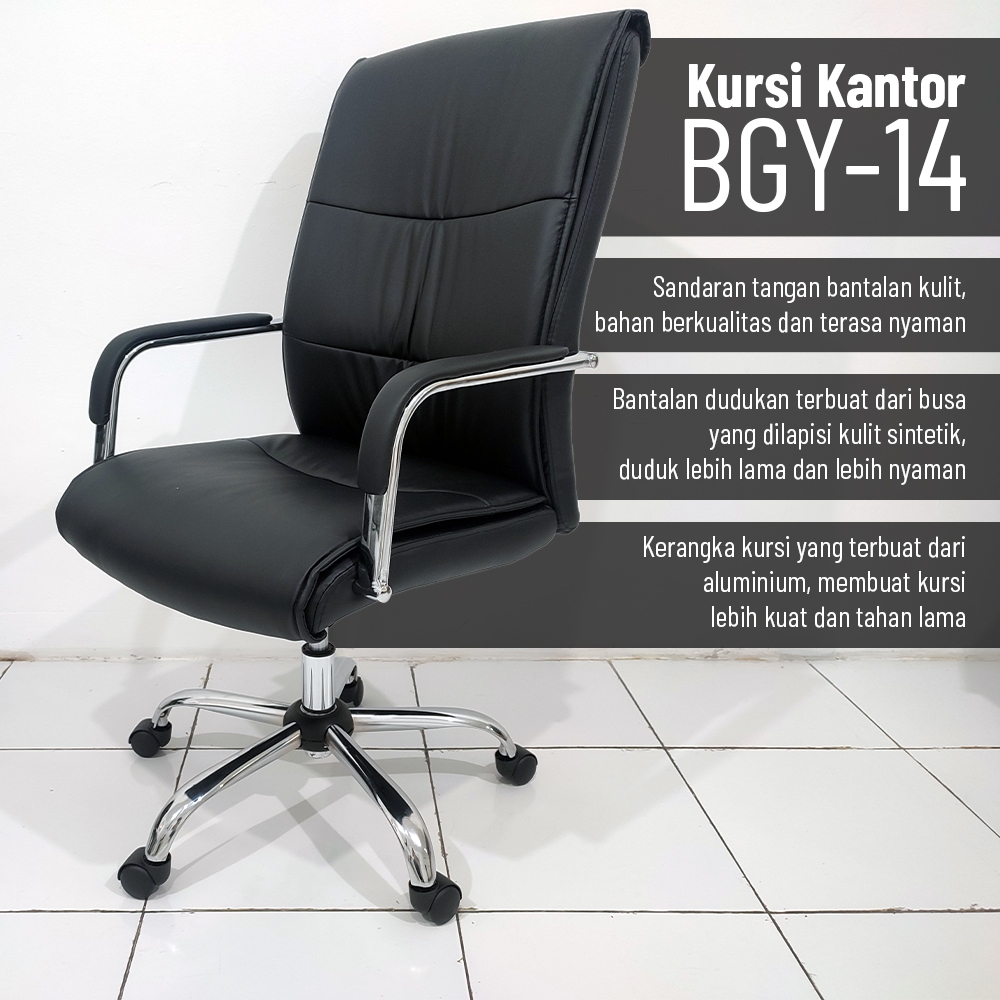 Kursi Kantor Cody Sandaran Tinggi Hitam Kursi Kerja Putar/Kursi Komputer/Kursi Manager Putar