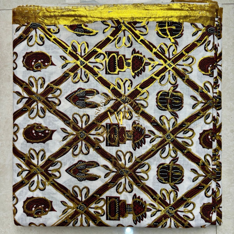 JARIK MANTEN JARIK PENGANTIN SET SEPASANG MOTIF SIDOMUKTI PRODO KUNING UKURAN 215X115CM