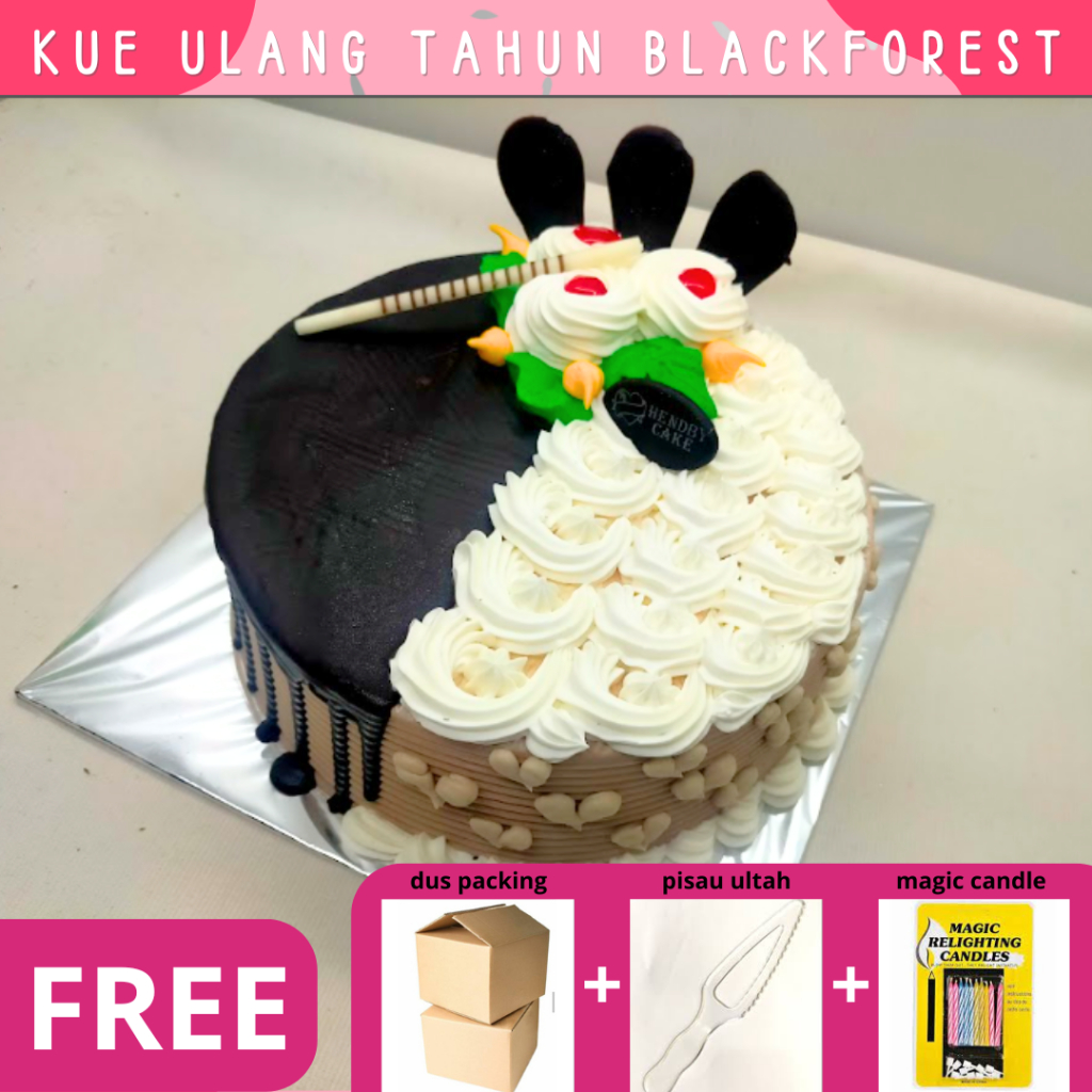 

(baca desk ^-^)Kue Ulang Tahun / Cake Ulang Tahun / Birthday Cake / Blackforest / Bolu Ulang Tahun