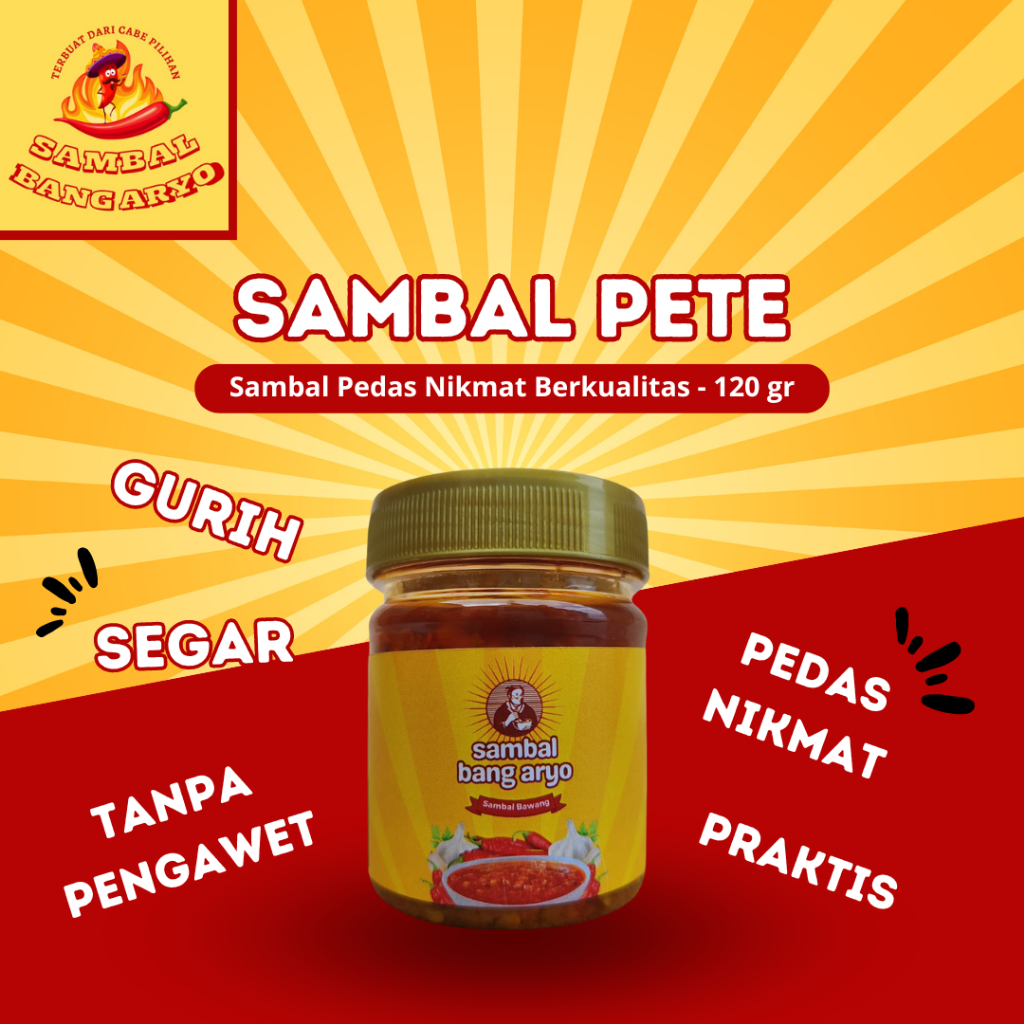

Sambal Pete / Sambel Petai - 120 Gram - sambal bang aryo