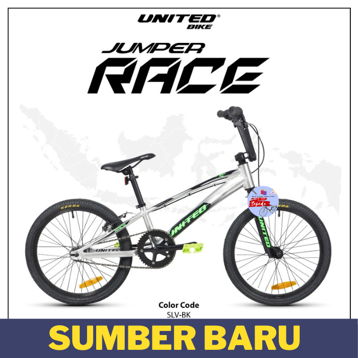 Sepeda Bmx United Jumper Race 20" inch Sepeda anak