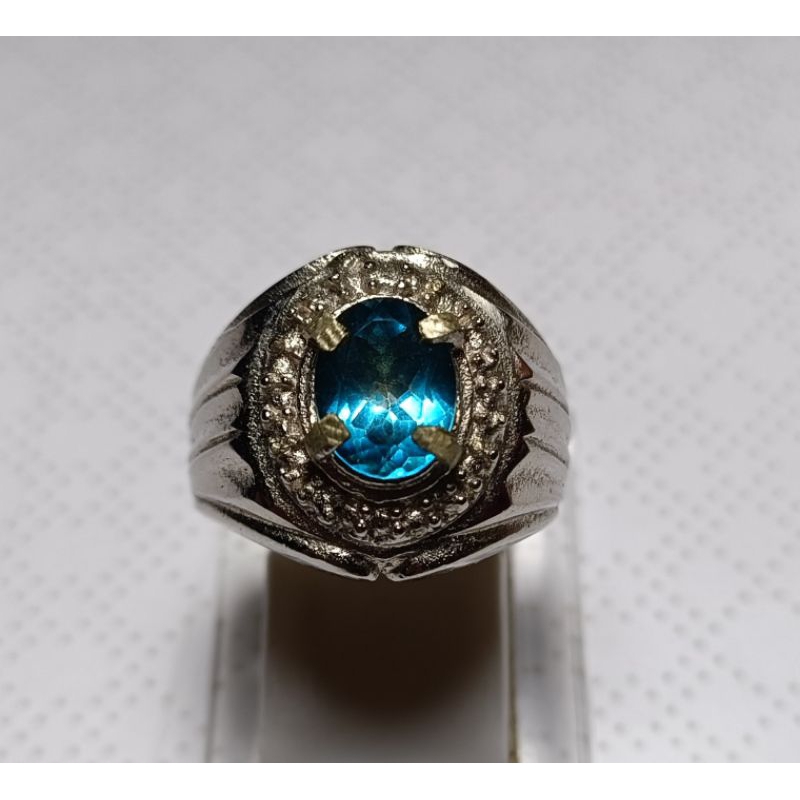 Natural swiss blue topaz