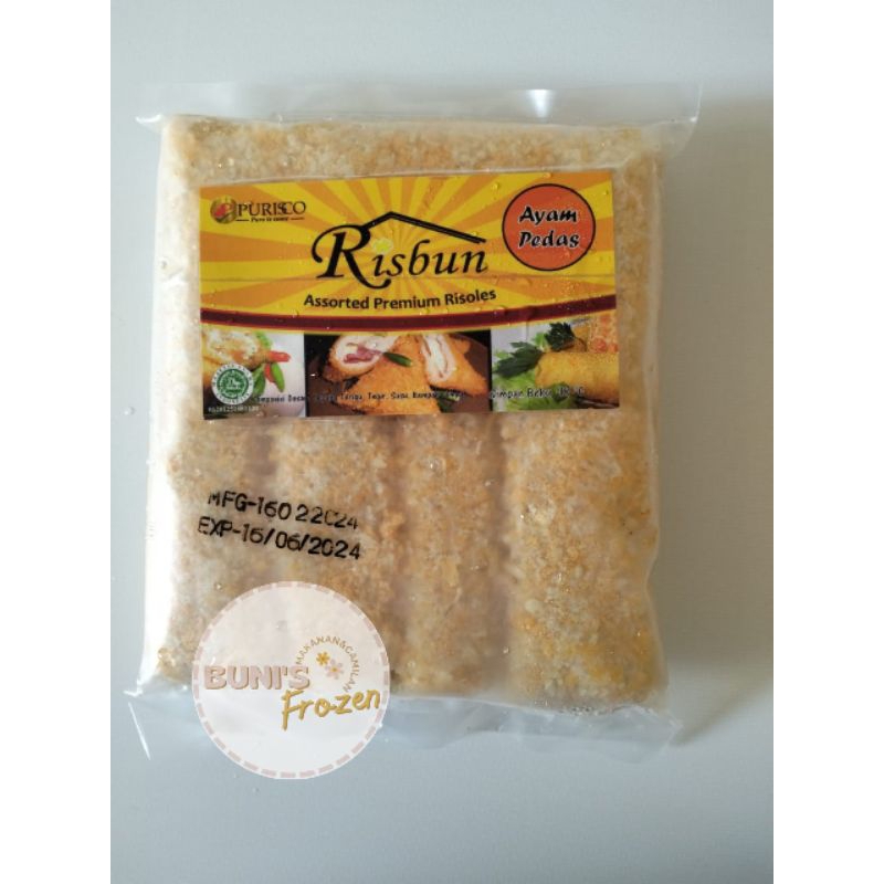 

Risbun Risol Frozen Ayam Pedas Isi 8