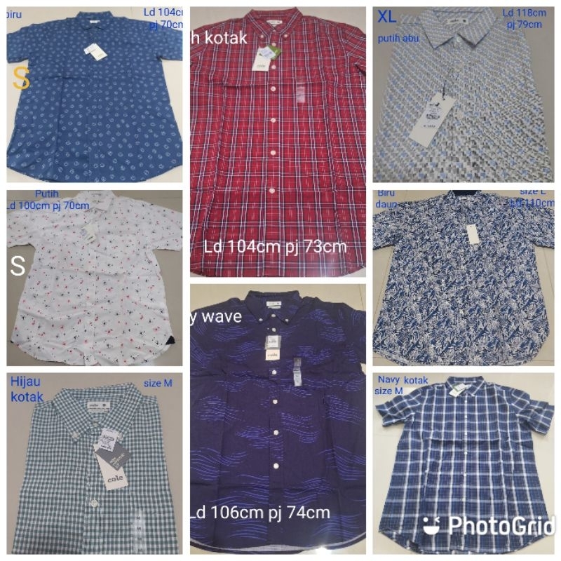 Kemeja cole lengan pendek