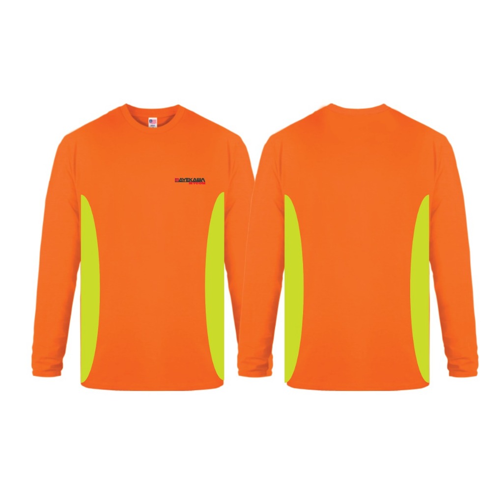 NSA katun premium 7200 kaos lengan panjang sablon motif custom (Mayekawa mycom)