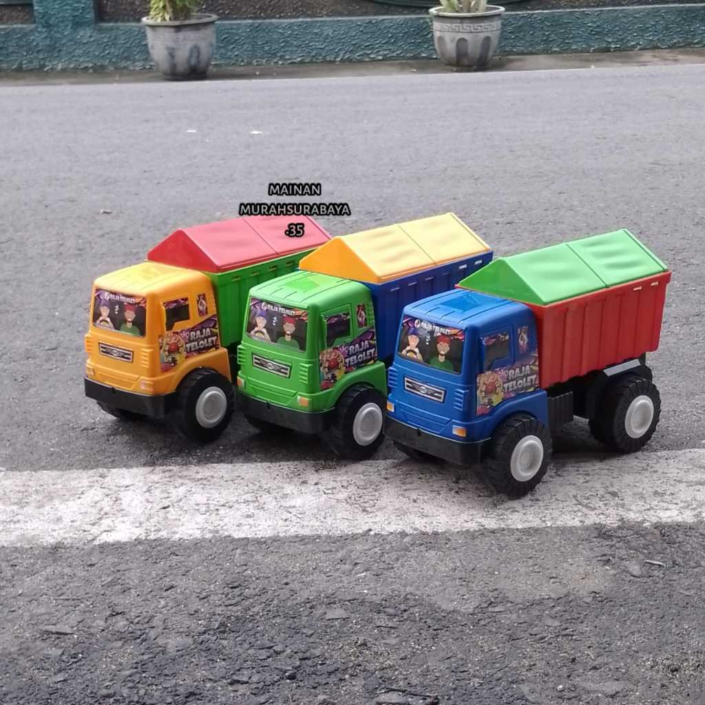 Terbaru Mainan Truk Bak Kayu Ukuran Sedang RKC 2216 Mainan Anak Truk Om Telolet Om Tronton Truck  Tr